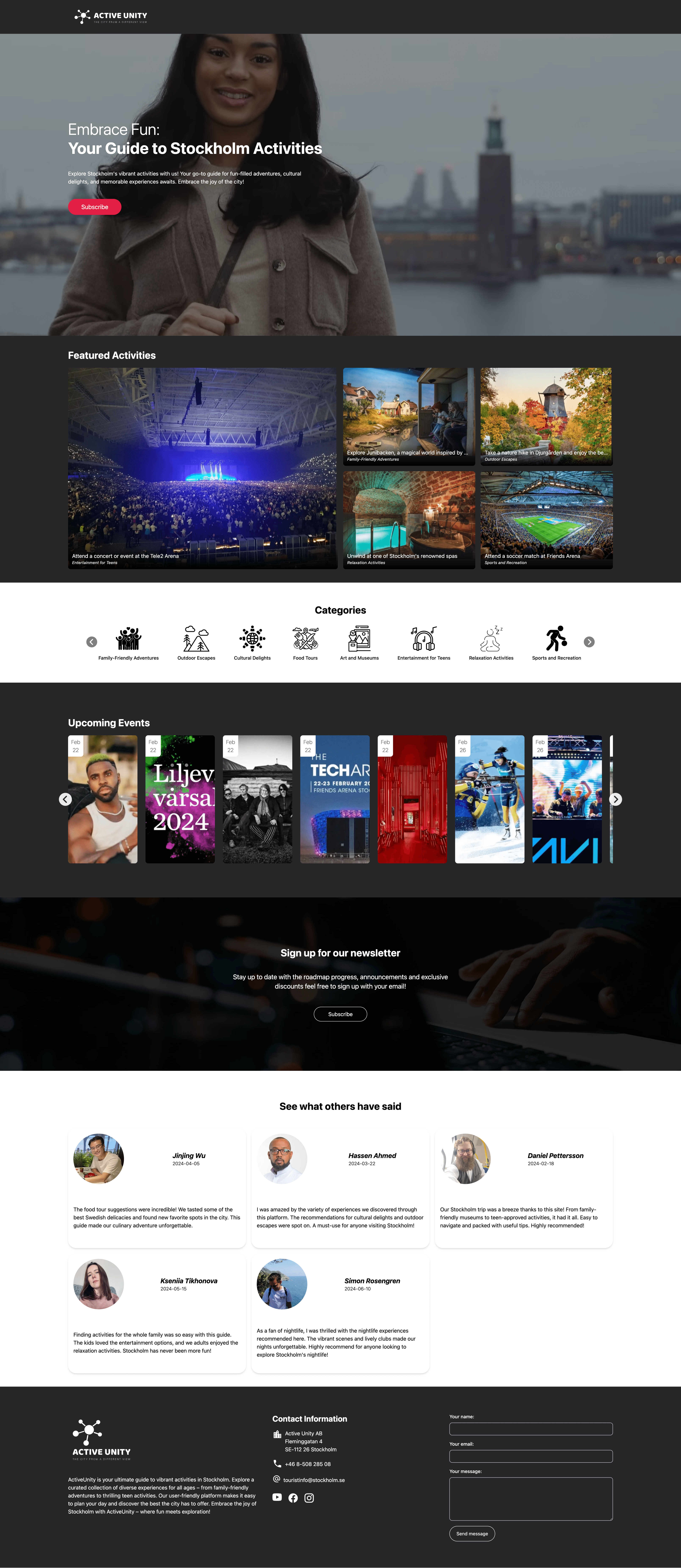 Active Unity Website