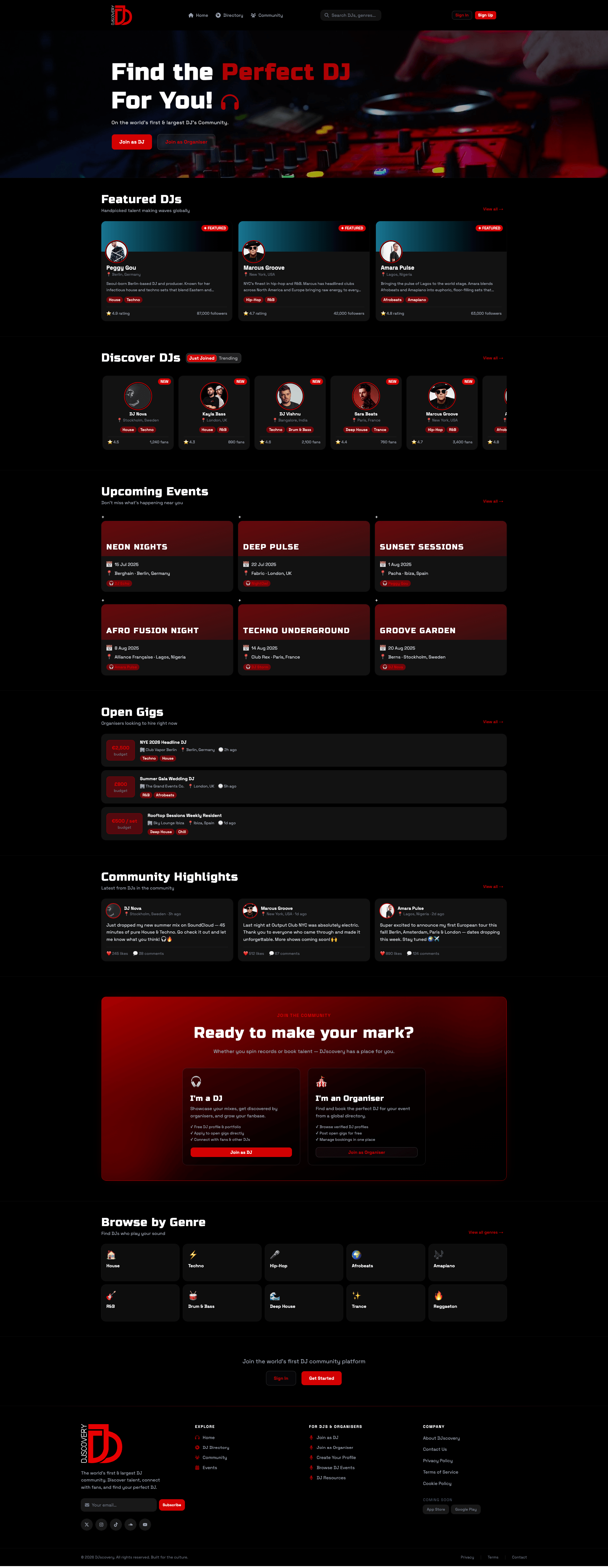 DJscovery Community Platform